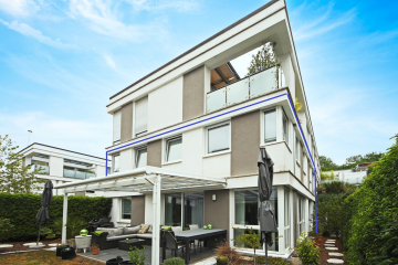 Modernes Stadthaus mit Garten- idyllisch im Grünen und dennoch zentral, 71334 Waiblingen, Maisonettewohnung