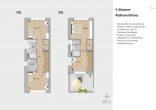 Einfamilienhäuser (Energieeffizienz A+) in ruhiger Lage = Provisonsfrei = - 5-Zimmer-Reiheneckhaus Nr. 6 - OG + DG