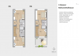 Einfamilienhäuser (Energieeffizienz A+) in ruhiger Lage = Provisonsfrei = - 5-Zimmer-Reihenmittelhaus Nr. 3 - OD + DG