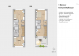 Einfamilienhäuser (Energieeffizienz A+) in ruhiger Lage = Provisonsfrei = - 5-Zimmer-Reihenmittelhäuser Nr. 2 + 4 - OG + DG