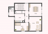 Kapitalanlage mit Charme und Potenzial: Wohnensemble mit Vorder- und Hinterhaus in bevorzugter Lage in Stuttgart - 36 Grundriss 1.OG