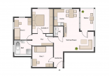 Moderne 4,5-Zimmer-Wohnung im 1. OG zu verkaufen! - Grundriss