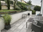 Moderne 3-Zimmer-Wohnung mit Balkon und Terrasse in Weinstadt! - Terrasse Herbst