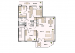 Außergewöhnliches Wohnambiente! Terrassenwohnung in Dreifamilienhaus mit Doppelgarage! - Grundriss