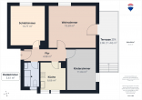 Vermietete 3 Zimmerwohnung als Kapitalanlage - Grundriss