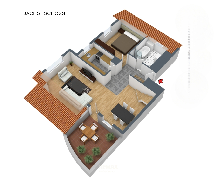DG-Maisonette 1. Ebene