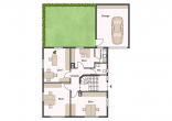 Freistehendes Wohnhaus mit kleinen Garten und Garage in zentraler Lage - Erdgeschoss
